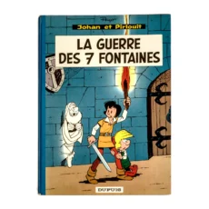 Couverture de la bande dessinée Johan et Pirlouit La Guerre des 7 Fontaines par Peyo
