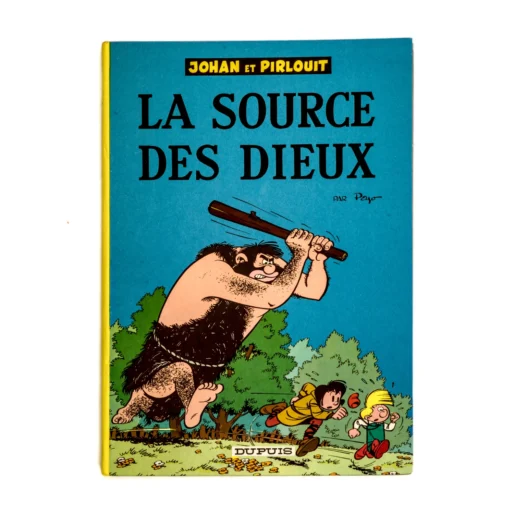 Couverture de la BD Johan et Pirlouit La Source des Dieux par Peyo