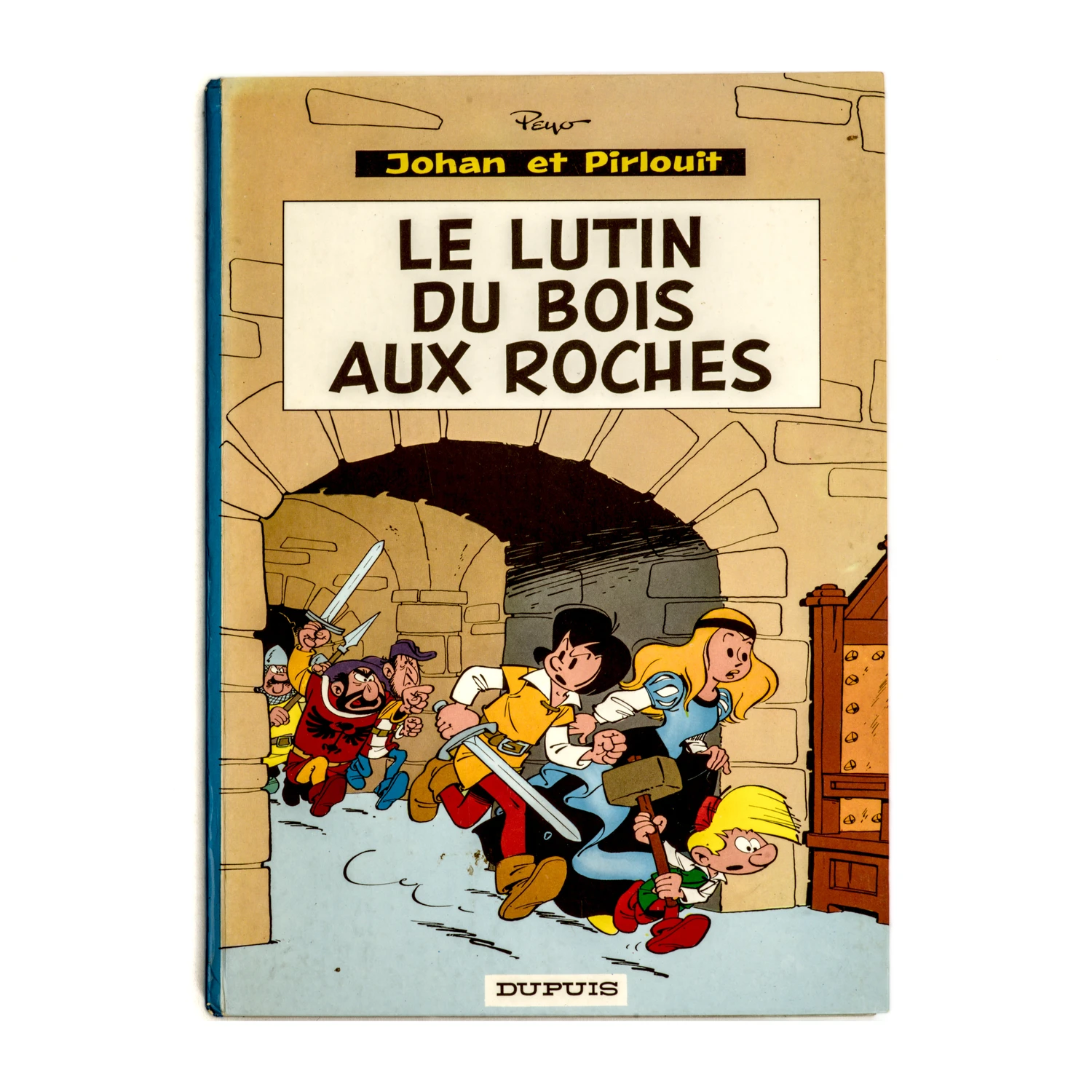 Couverture de la bande dessinée Johan et Pirlouit Le Lutin du Bois aux Roches par Peyo