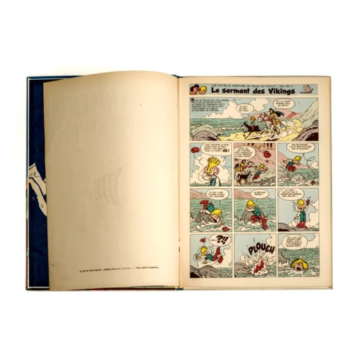 Quatrième plat de la BD Johan et Pirlouit listant les albums