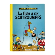 Couverture de la bande dessinée Johan et Pirlouit La flûte à six Schtroumpfs par Peyo
