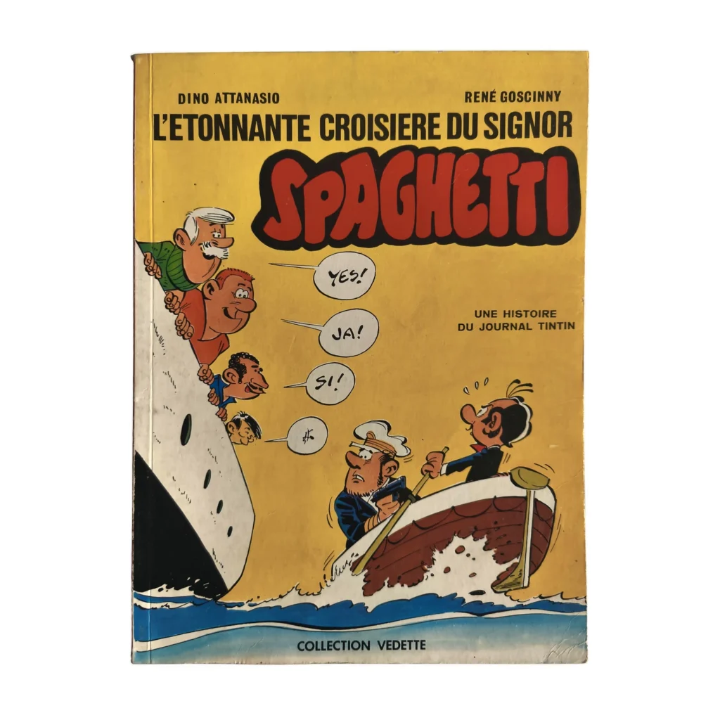 Couverture de la BD L'étonnante croisière du Signor Spaghetti par Goscinny et Attanasio