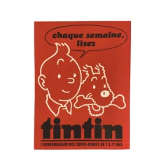 Quatrième de couverture de la BD avec Tintin et Milou
