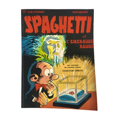 Couverture de la BD Spaghetti et l'Émeraude Rouge par Attanasio et Goscinny