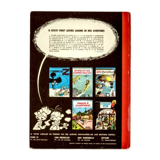 Quatrième plat de l'album Spirou et Fantasio Le Dictateur et le Champignon