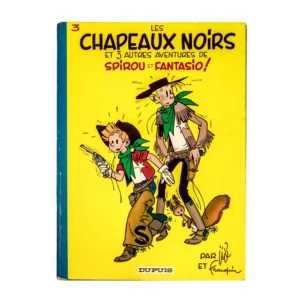 Couverture avant de la BD Spirou et Fantasio N°3 Les Chapeaux Noirs