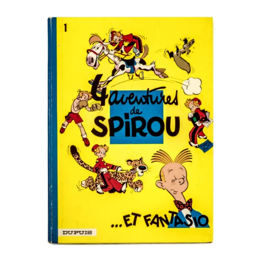 Couverture avant de la BD Spirou et Fantasio N°1 4 aventures