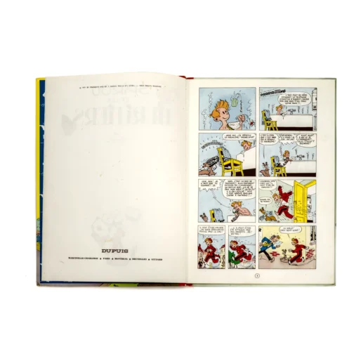Page de garde intérieure avec mention du copyright 1971 et première planche de la BD