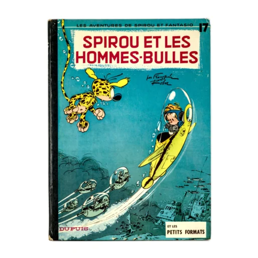 Couverture de la BD Spirou et les hommes-bulles tome 17 par Franquin