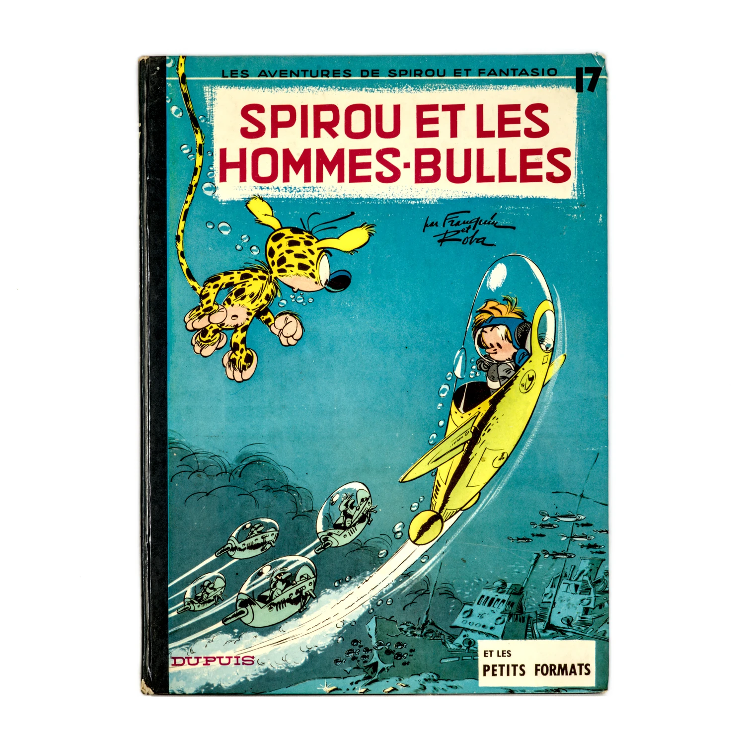 Couverture de la BD Spirou et les hommes-bulles tome 17 par Franquin