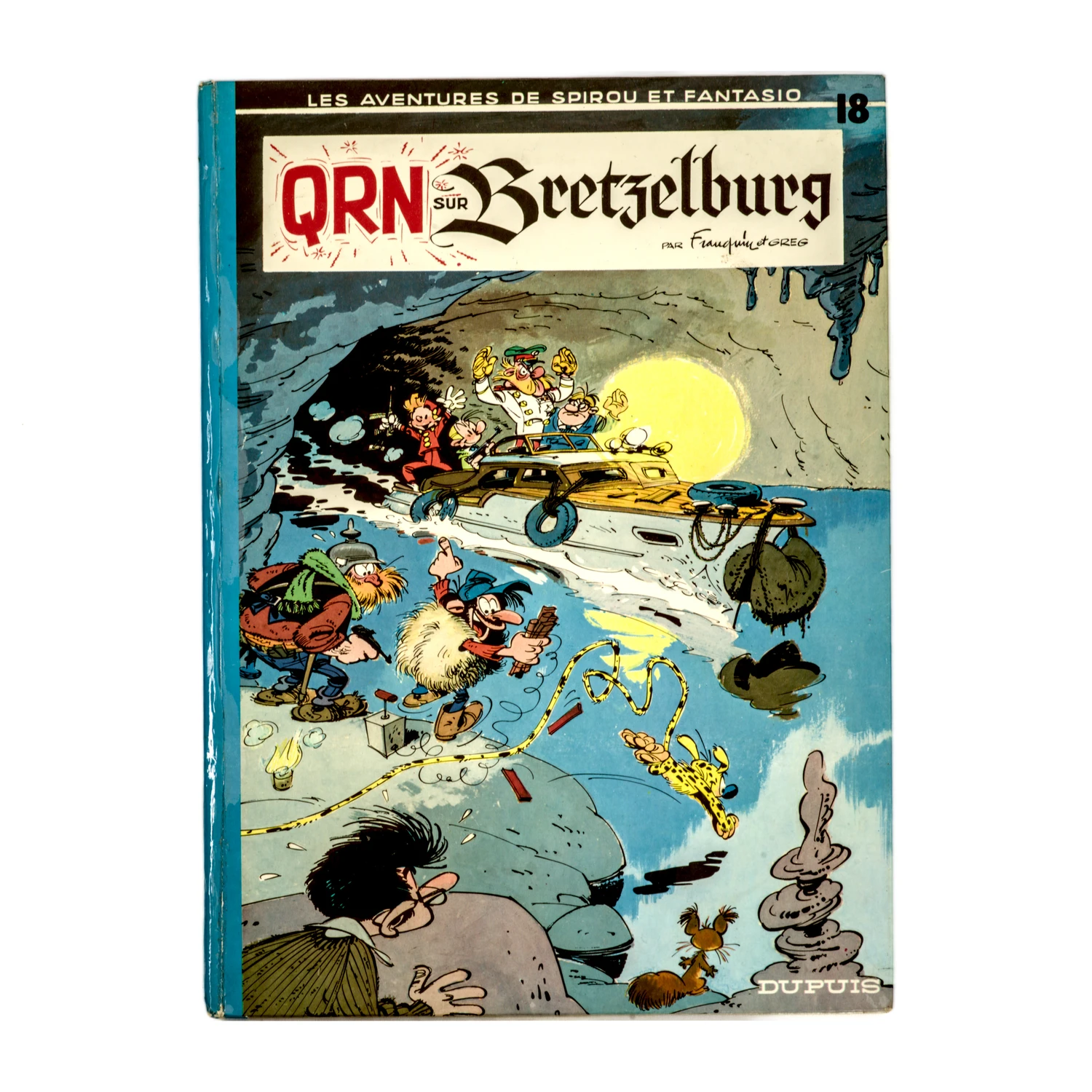 Couverture de la bande dessinée Spirou et Fantasio N°18 QRN sur Bretzelburg