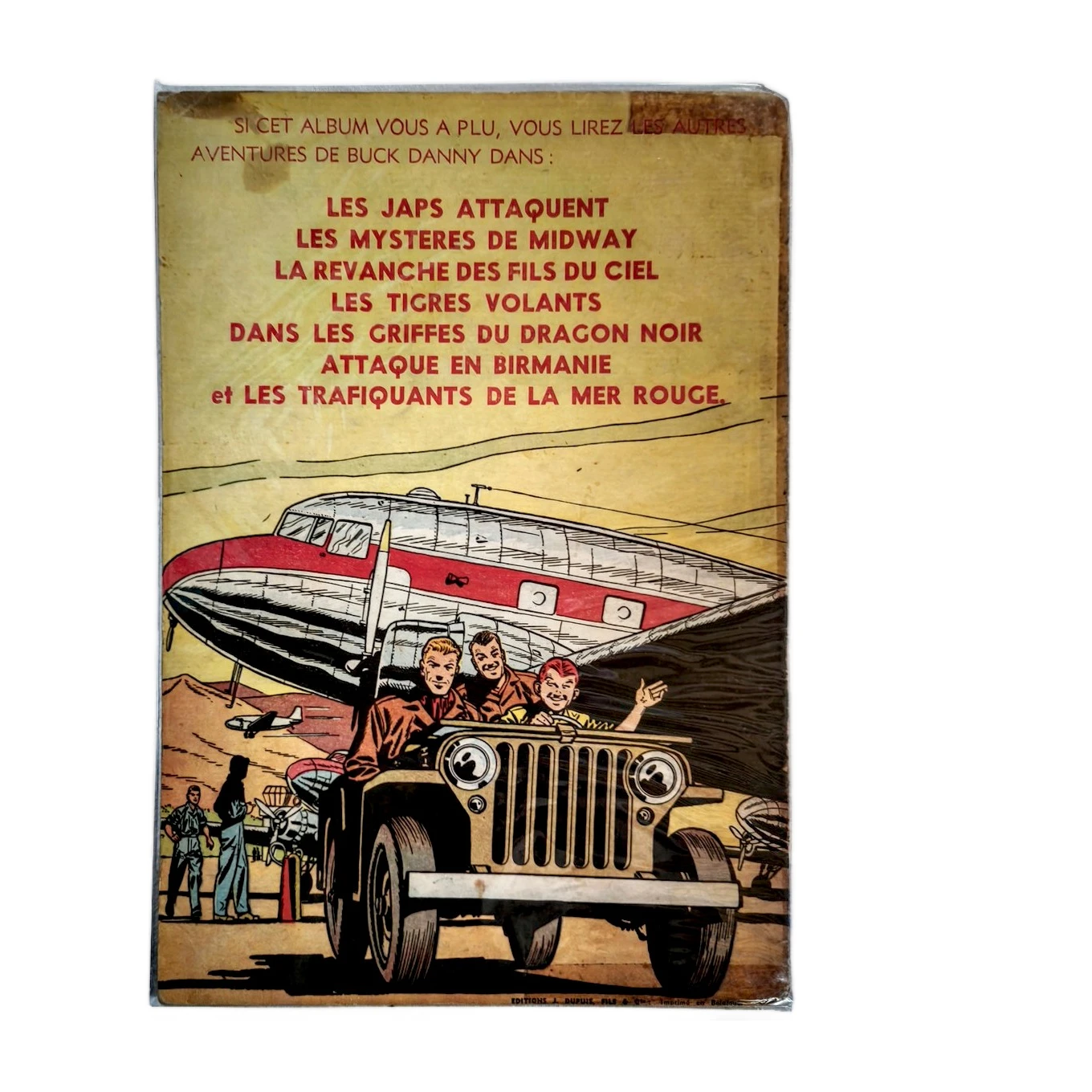 4ème plat de la BD Buck Danny Les Pirates du désert confirmant l