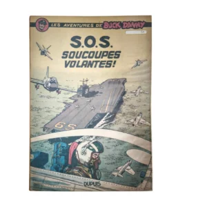 Couverture de la BD Buck Danny S.O.S. Soucoupes Volantes Édition Originale 1959