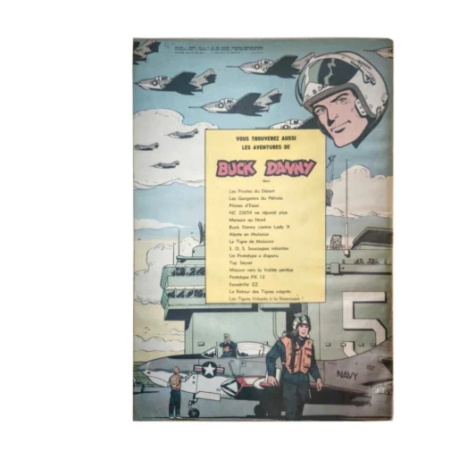 4ème plat de l'album Buck Danny Tigres Volants contre Pirates confirmant l'Édition Originale de 1962