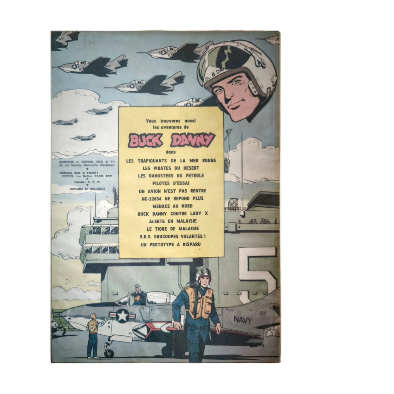 4ème plat de la BD Buck Danny Top Secret confirmant l