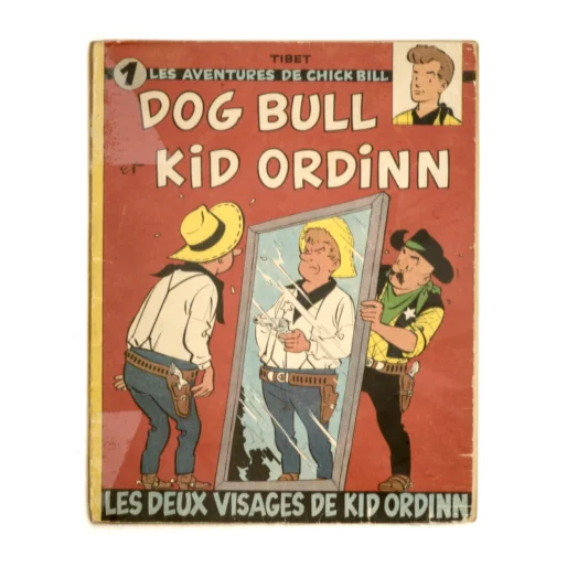 Couverture de la BD Chick Bill Dog Bull et Kid Ordinn sous plastique