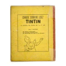 4ème plat de la BD avec publicité Tintin jaune