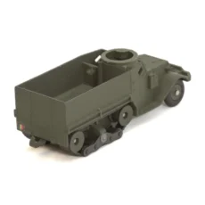 Vue arrière du Half-Track M3 Dinky Toys montrant l'intérieur de la benne et les chenilles