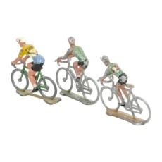 Lot de 3 figurines de cyclistes en plomb - arrière