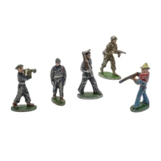 Lot de 5 figurines anciennes en plomb