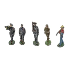 Lot de 5 figurines anciennes en plomb de devant