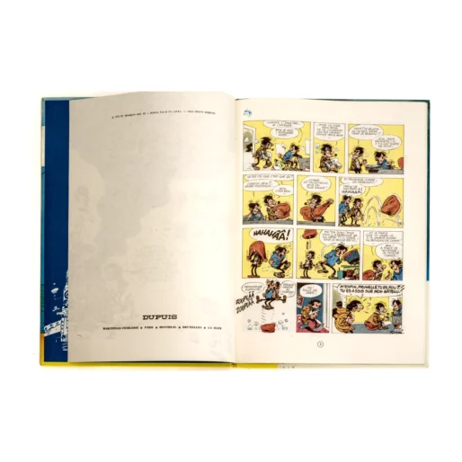 Page intérieure de la bande dessinée Gaston 8 avec les gags de Franquin