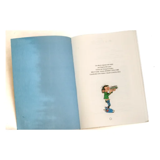Encart orange du concours de BD TCL Gaston Fou du Bus