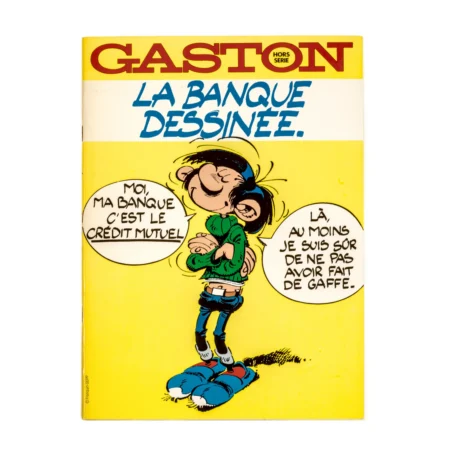 Couverture de la BD Gaston Lagaffe La Banque Dessinée Crédit Mutuel