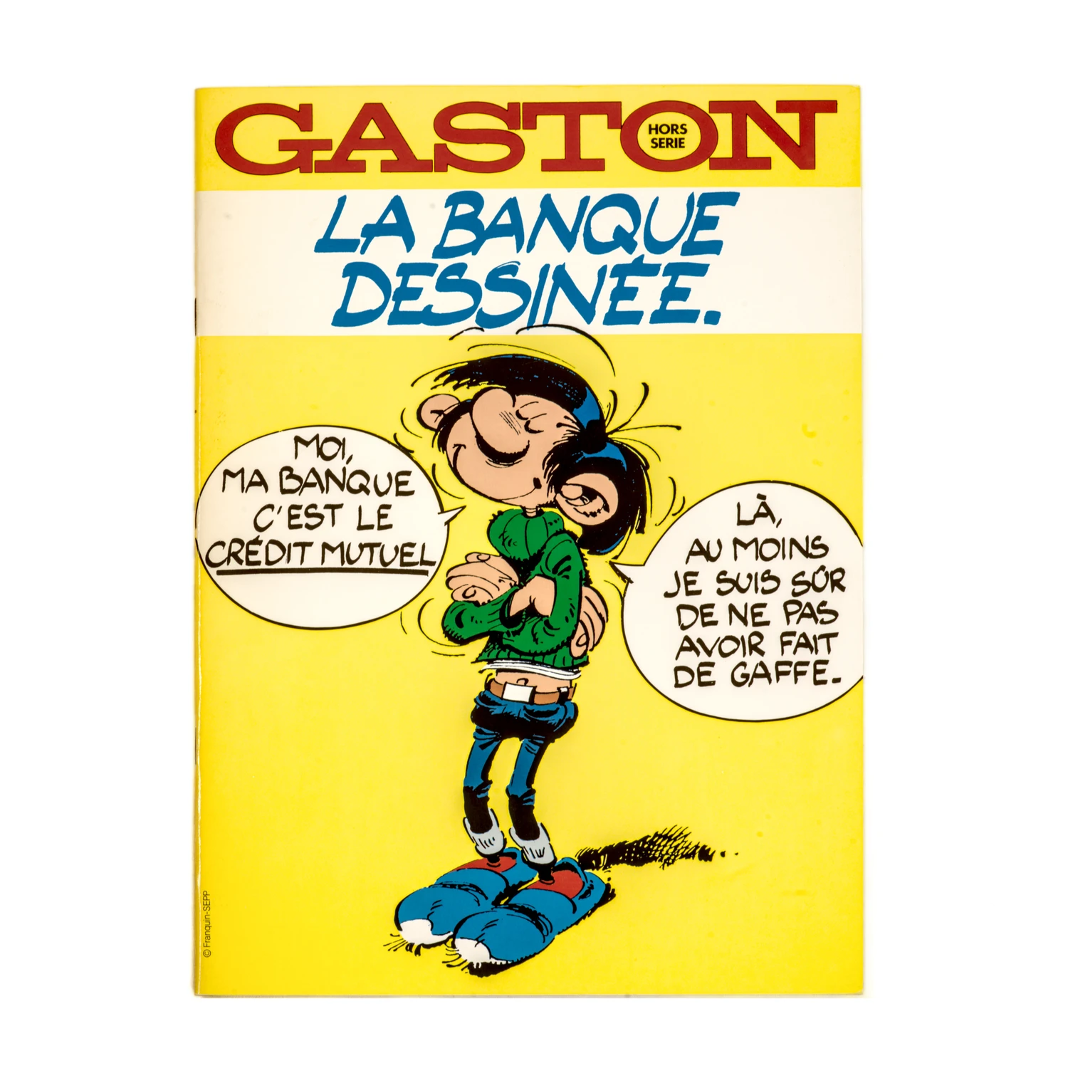 Couverture de la BD Gaston Lagaffe La Banque Dessinée Crédit Mutuel