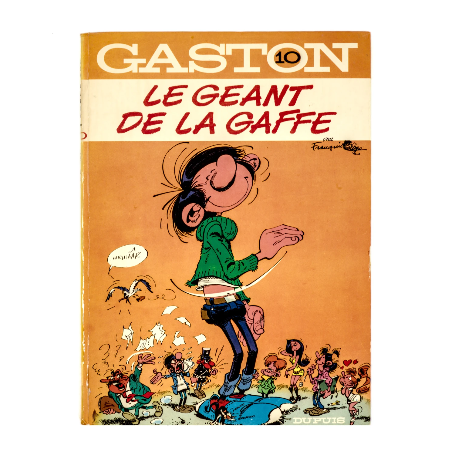 Couverture de la BD Gaston Lagaffe N°10 Le Géant de la Gaffe par Franquin