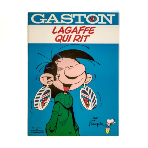 Couverture de l'album publicitaire Gaston Lagaffe qui rit de 1985