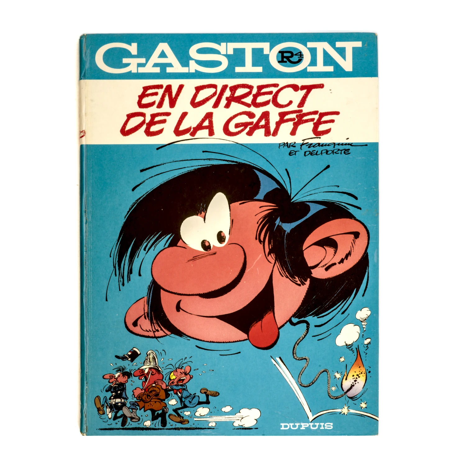 Couverture de la BD Gaston Lagaffe R4 En direct de la gaffe par Franquin
