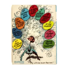 4ème plat aux plumes de paon de l'Édition Originale Gaston R4 de 1974