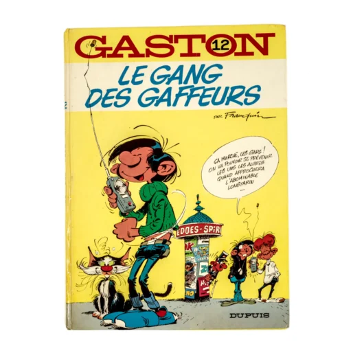 Couverture de la bande dessinée Gaston Lagaffe Tome 12 Le Gang des Gaffeurs par Franquin
