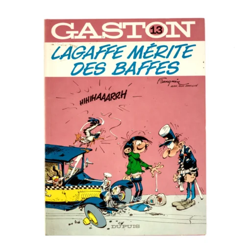 Couverture de la BD Gaston Lagaffe Tome 13 Lagaffe mérite des baffes