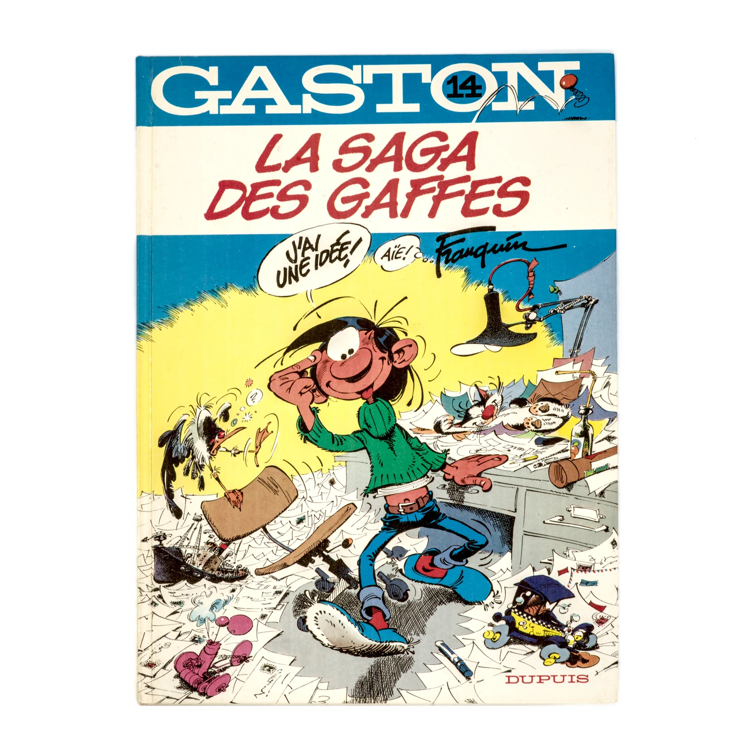 Couverture de la BD Gaston 14 La Saga des Gaffes par Franquin