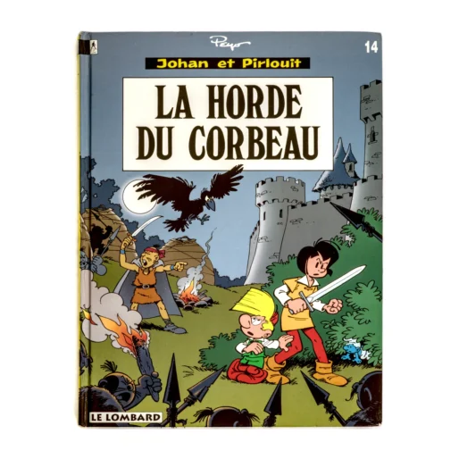 Couverture de la BD Johan et Pirlouit La Horde du Corbeau