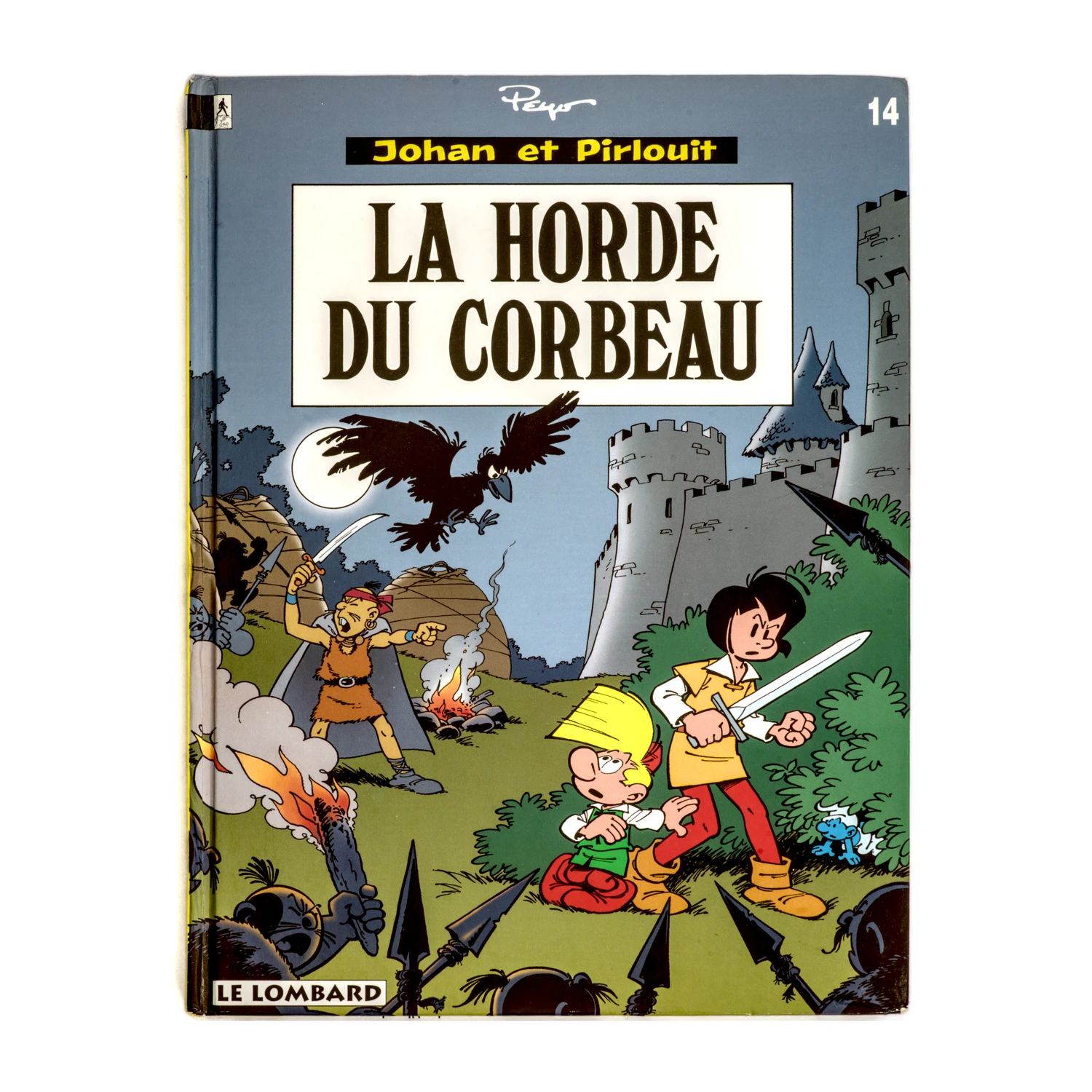 Couverture de la BD Johan et Pirlouit La Horde du Corbeau