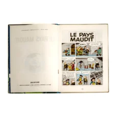 Page de titre et première planche de la BD Johan et Pirlouit Le Pays Maudit