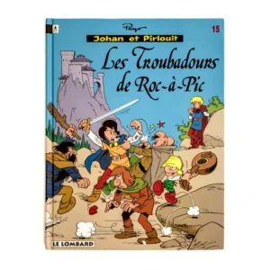 Couverture de la bande dessinée Johan et Pirlouit Tome 15 Les Troubadours de Roc-à-Pic