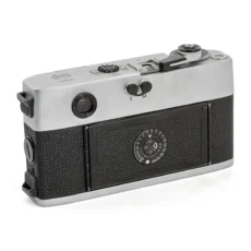 Leica M5 chrome avec objectif Summicron 50mm f/2 DR de derrière