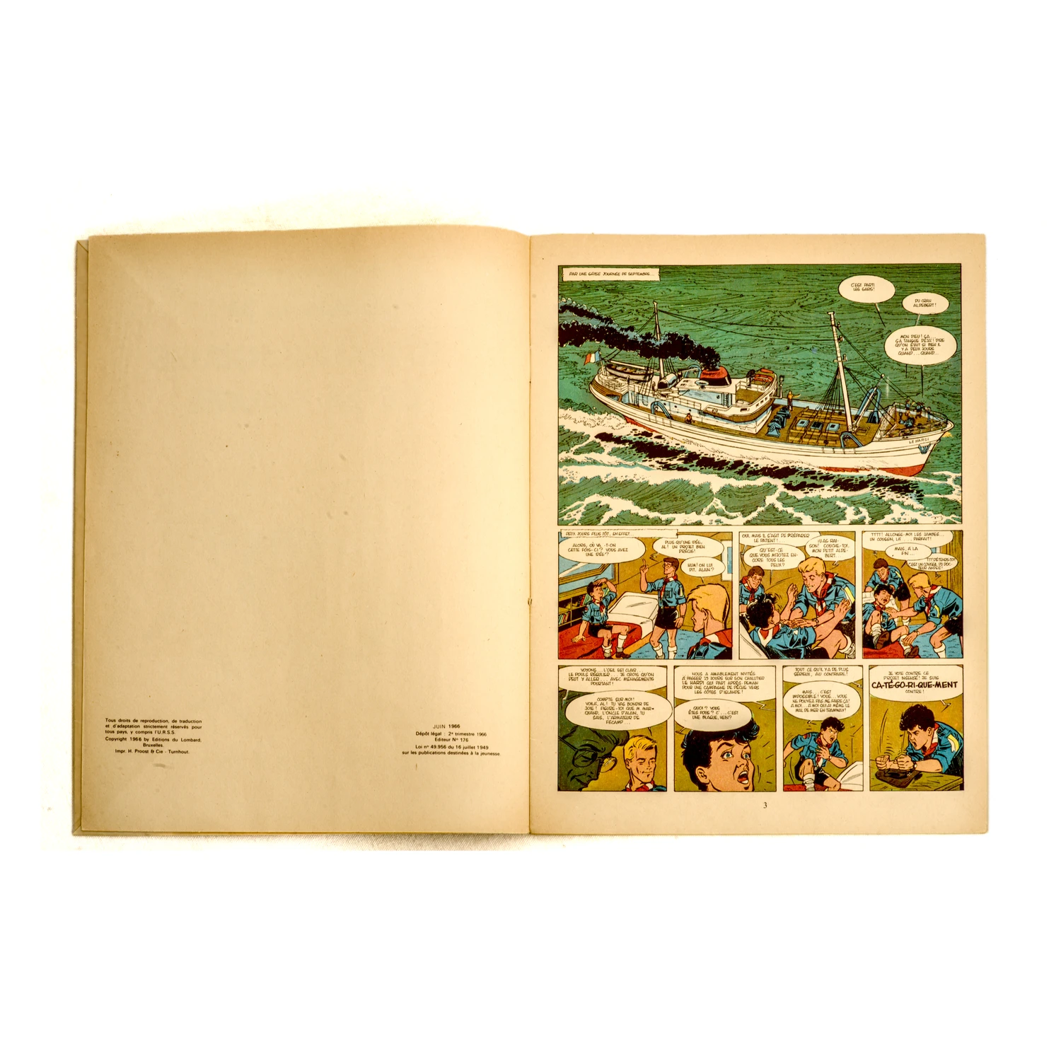 Quatrième de plat avec publicité pour le journal Tintin
