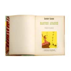 4ème plat de l'album Lucky Luke Canyon Apache confirmant l'Édition Originale avec Jesse James en dernier titre