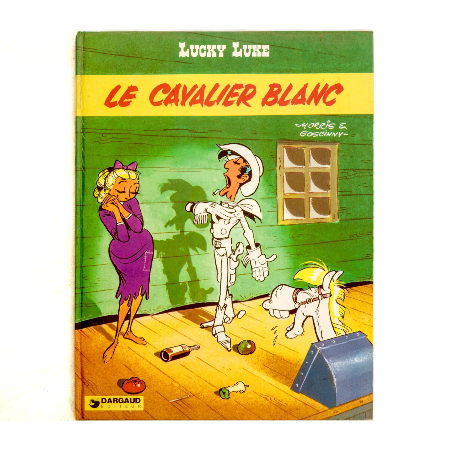 Couverture de la bande dessinée Lucky Luke Le Cavalier Blanc
