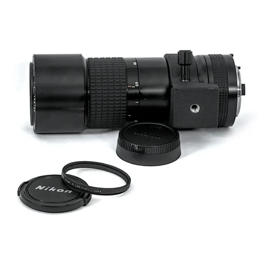 Objectif Nikon Micro-Nikkor 200mm f/4 IF AI-S vue côté