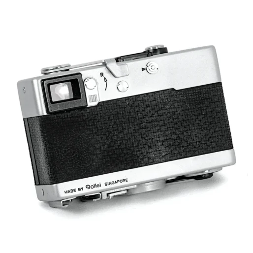 Appareil photo Rollei 35 SE argenté vue arrière