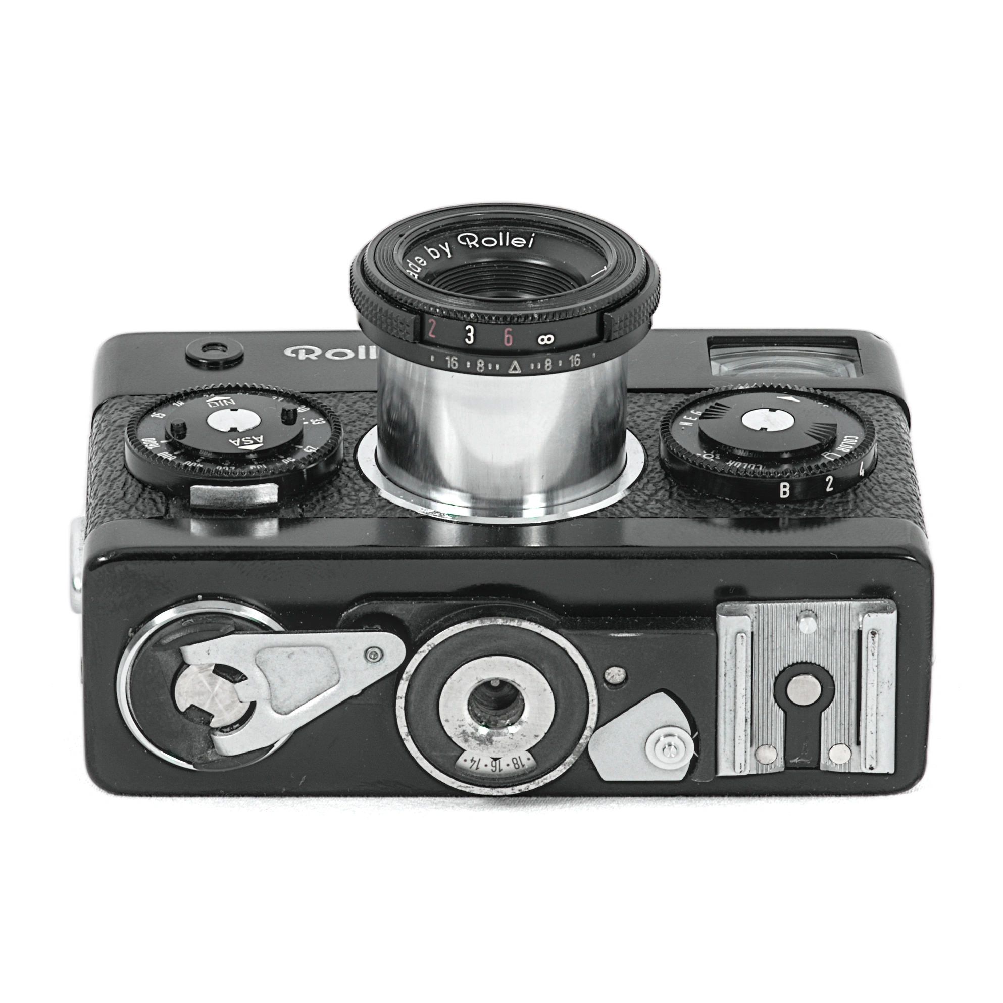 Appareil photo argentique Rollei 35 T noir - dessus