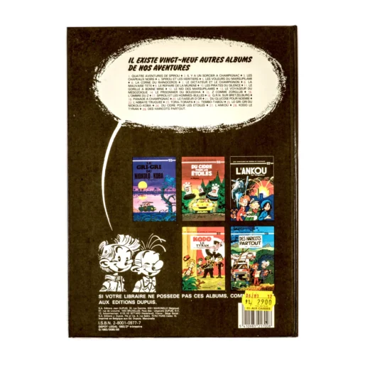 4ème plat de la BD Spirou 30 prouvant l'Édition Originale