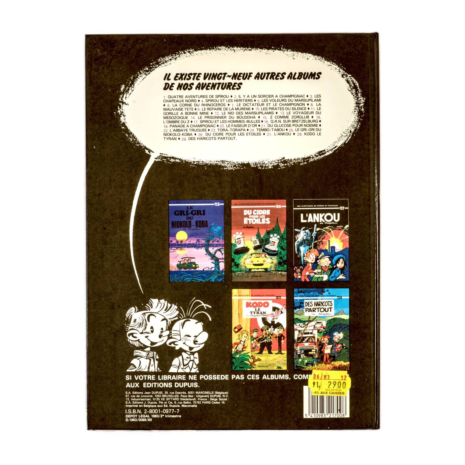 4ème plat de la BD Spirou 30 prouvant l