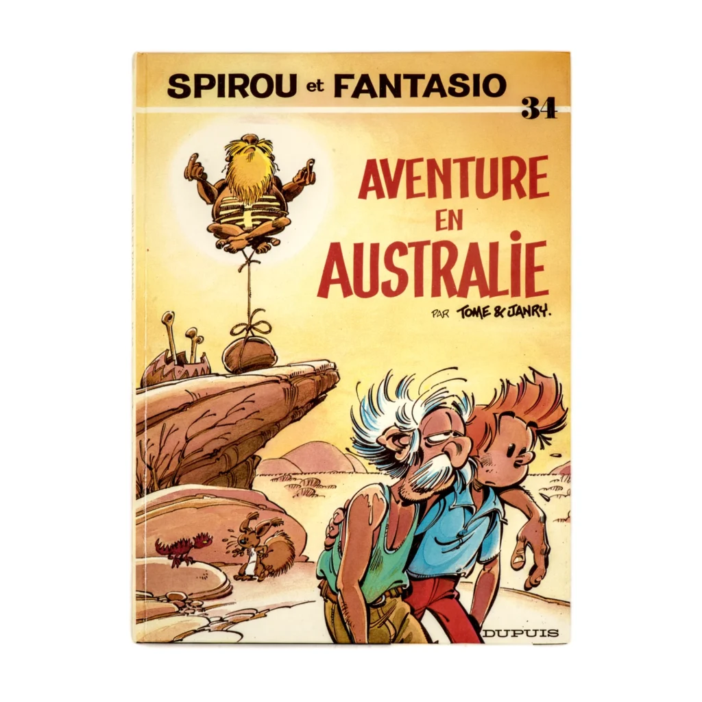 Couverture de la BD Spirou et Fantasio Tome 34 Aventure en Australie par Tome et Janry